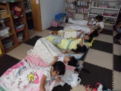 お昼寝をしています