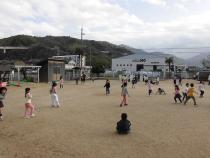 みんなで園庭遊び