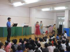 歌っているところ