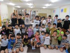 反射手裏剣と一緒に記念撮影