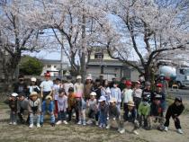剣神社での集合写真