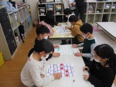 のっかりしょうぎの練習中