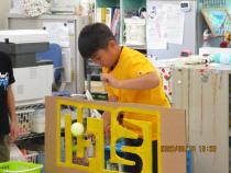 スプーンでも挑戦