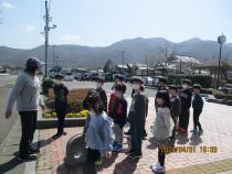 危ない所の説明を受けている