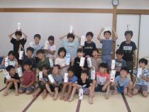 ランタンを持って集合写真