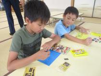 反射シールを使ってお絵かき