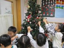 ツリーに飾っている