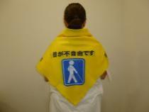 使用例の写真（「目が不自由です」のデザイン）