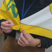 マジックテープ貼り付け例の写真