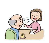 会話しにくいと感じているおじいさん