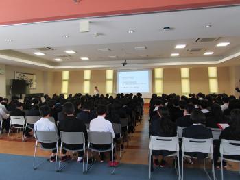 地域課題講演会の会場全景