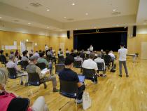 市民向け公開講座鉄道カフェの様子