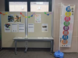 パネル展(図書館)の様子