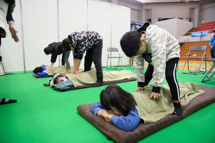 セラピスト体験の様子