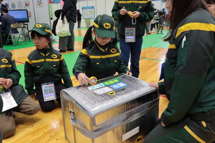 セールスドライバー体験の様子