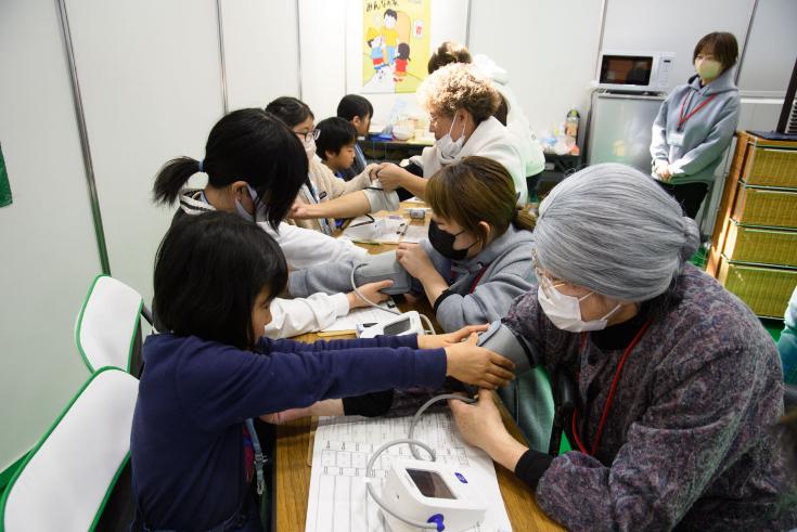 介護福祉士体験の様子