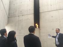 ホロコースト記念碑視察風景
