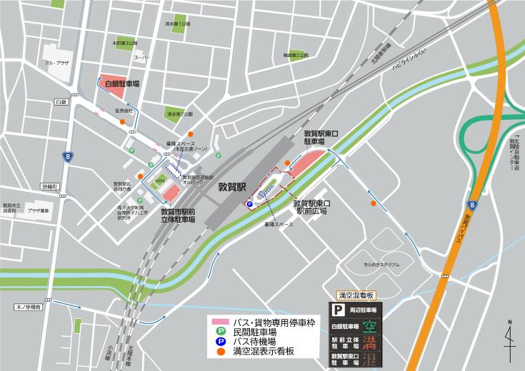 敦賀駅周辺詳細案内図