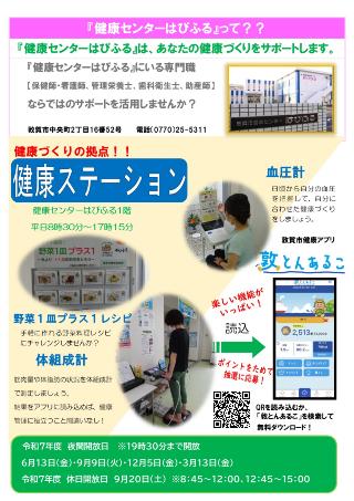 血圧や体組成が測定できます。